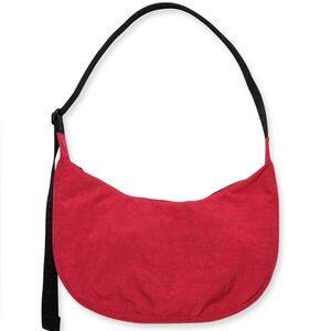 Baggu Medium Crescent Bag Candy Apple Red Brand New‎